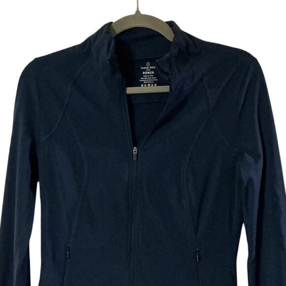 Sweaty Betty Power Workout Full Zip Jacket Navy Blue Small - Picture 5 of 9
